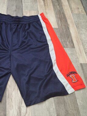 Illinois Fighting Illini Basketball Shorts Mens XL Navy Blue Orange Pro Edge